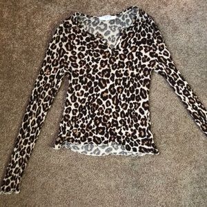 Cheetah print shirt